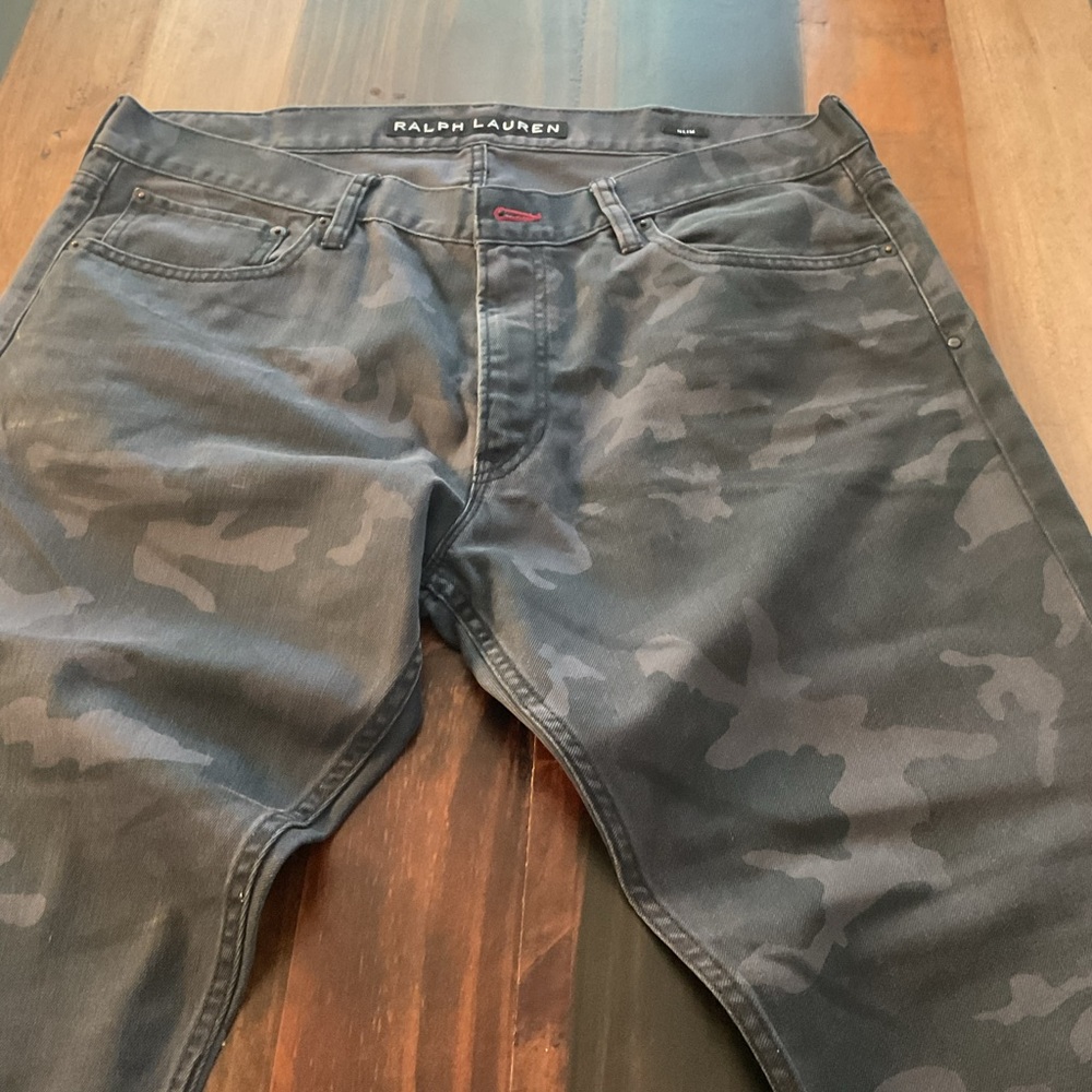 Ralph Lauren Men's Slim Camouflage Jeans - Dark Gray